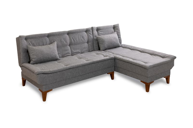 Bunnythorpe Bäddsoffa m. Divan 4-sits 107x205 Grå - Möbler - Vardagsrum - Bäddsoffor