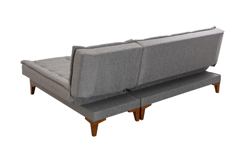 Bunnythorpe Bäddsoffa m. Divan 4-sits 107x205 Grå - Möbler - Vardagsrum - Bäddsoffor