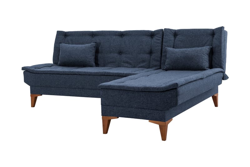 Bunnythorpe Bäddsoffa m. Divan 4-sits 107x205 Mörkblå - Möbler - Vardagsrum - Bäddsoffor