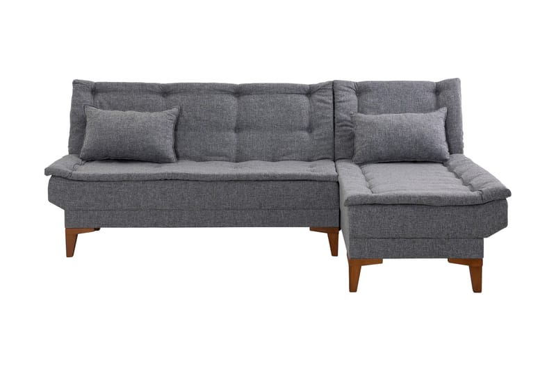 Bunnythorpe Bäddsoffa m. Divan 4-sits 107x205 Mörkgrå - Möbler - Vardagsrum - Bäddsoffor