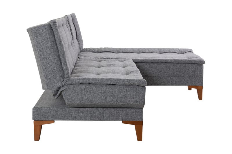 Bunnythorpe Bäddsoffa m. Divan 4-sits 107x205 Mörkgrå - Möbler - Vardagsrum - Bäddsoffor