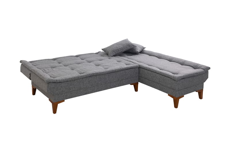 Bunnythorpe Bäddsoffa m. Divan 4-sits 107x205 Mörkgrå - Möbler - Vardagsrum - Bäddsoffor