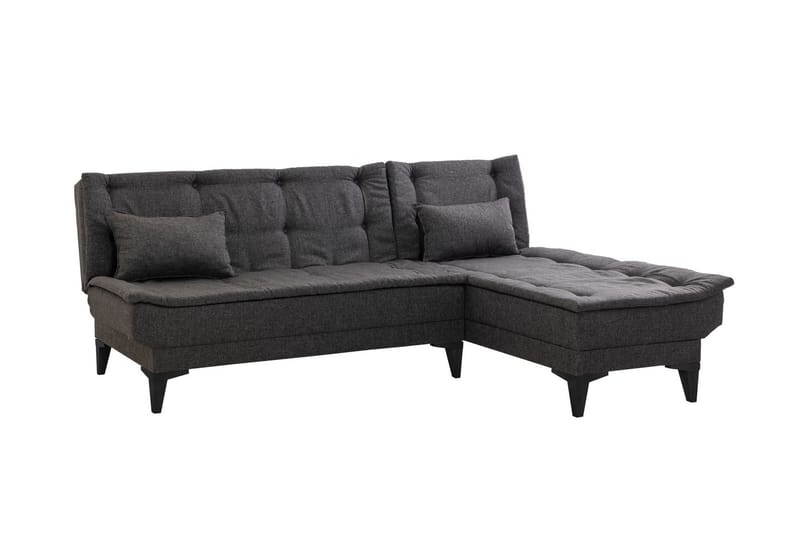 Bunnythorpe Bäddsoffa m. Divan 4-sits Antracit - Möbler - Vardagsrum - Bäddsoffor