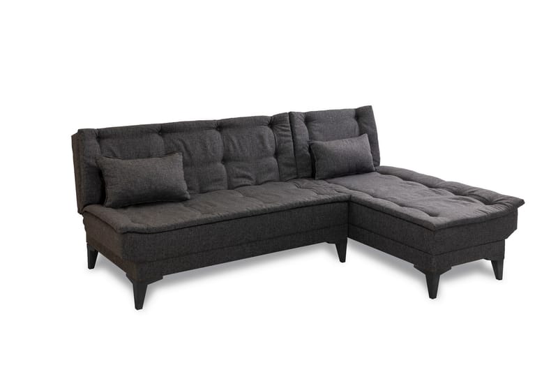 Bunnythorpe Bäddsoffa m. Divan 4-sits Antracit - Möbler - Vardagsrum - Bäddsoffor