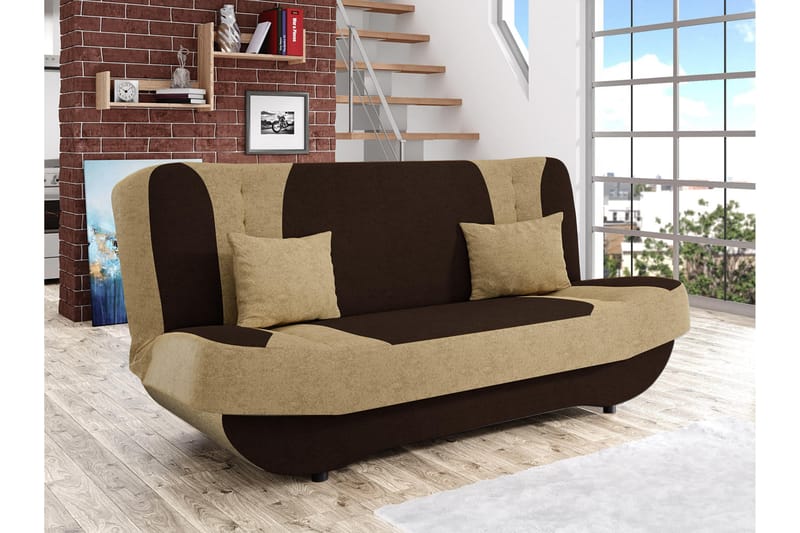 Burralla Bäddsoffa 2-sits - Beige/Brun - Möbler - Vardagsrum - Bäddsoffor