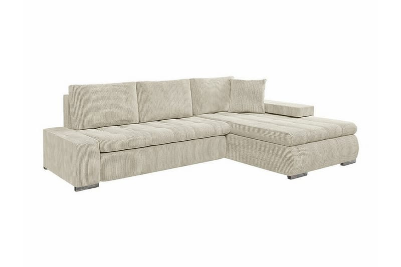 Cerys 3-sits Hörnbäddsoffa Beige - Möbler - Vardagsrum - Bäddsoffor - Hörnbäddsoffa