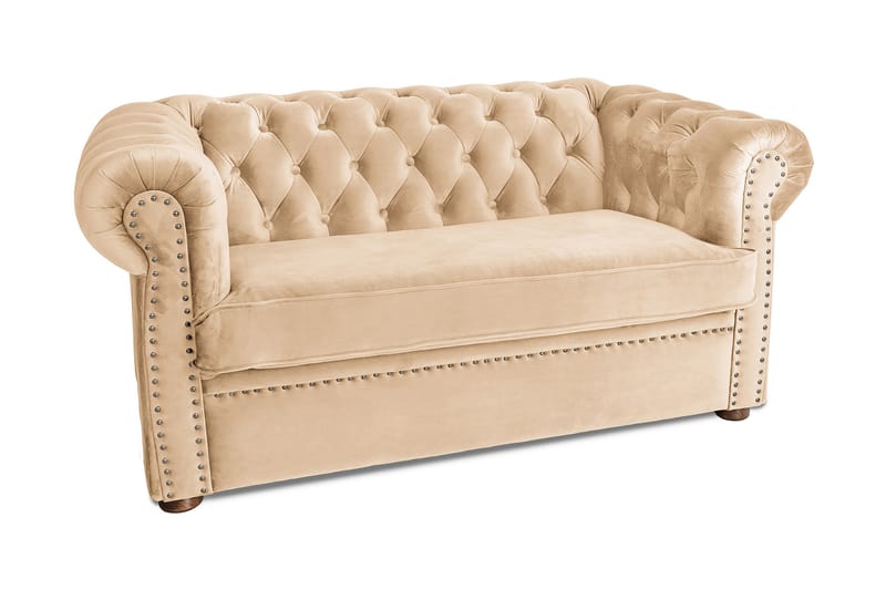 CHESTERFIELD DELUXE bäddsoffa 2-sits Beige - Möbler - Vardagsrum - Bäddsoffor