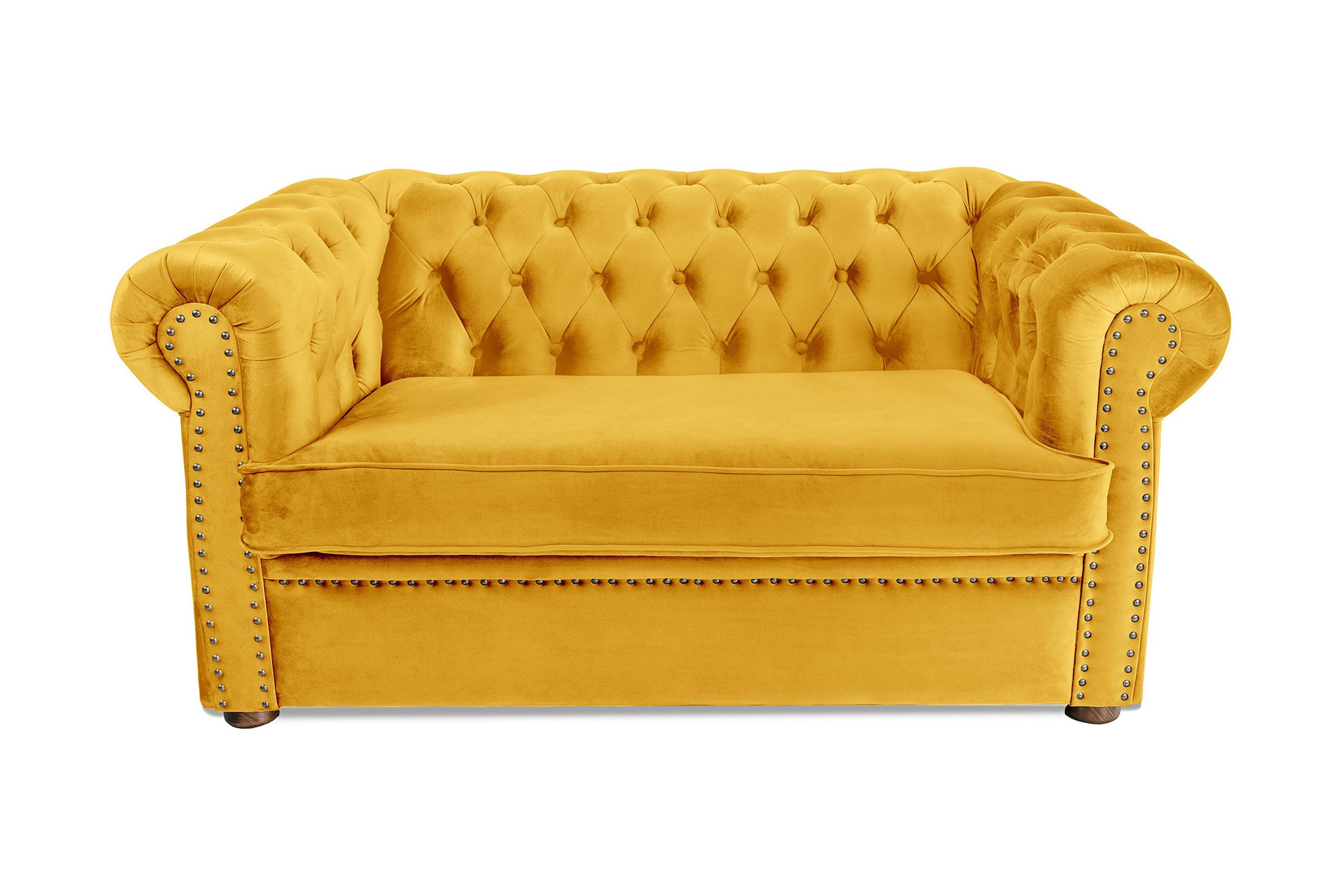 CHESTERFIELD DELUXE bäddsoffa 2-sits Gul - Bäddsoffor