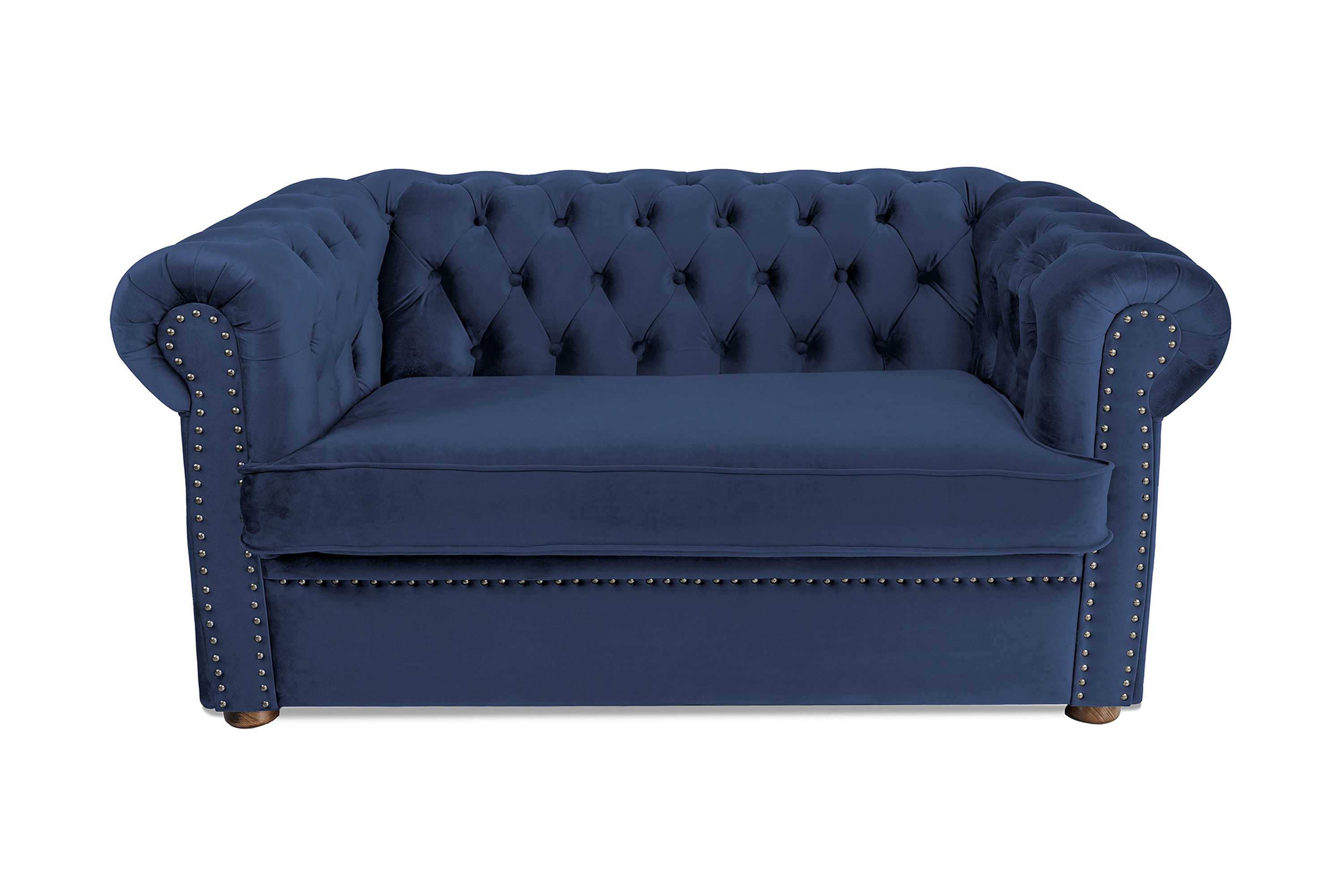 CHESTERFIELD DELUXE bäddsoffa 2-sits Marinblå - Bäddsoffor