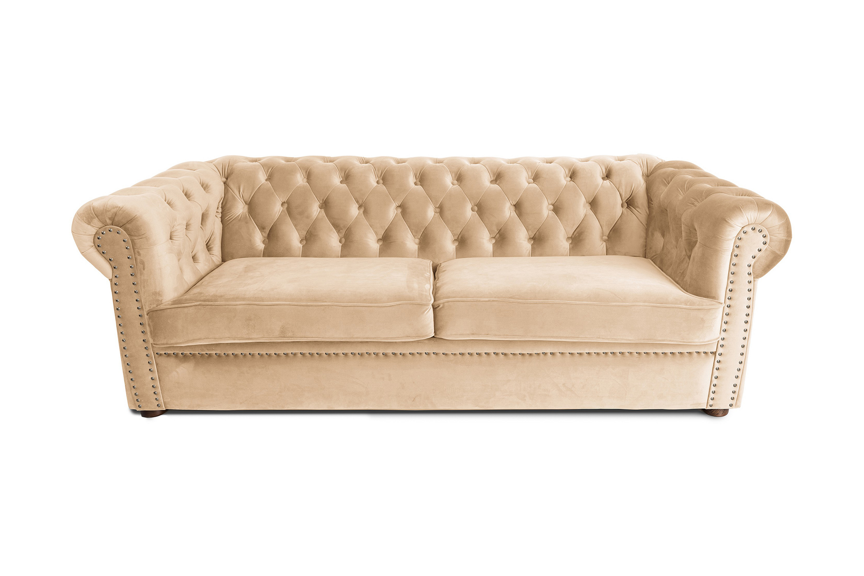 CHESTERFIELD DELUXE bäddsoffa 3-sits Beige - Bäddsoffor