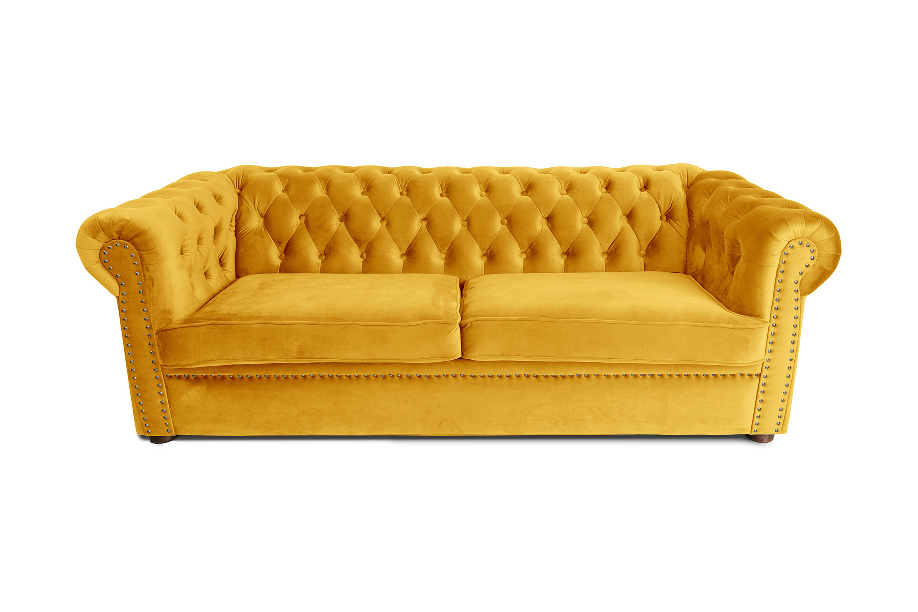 CHESTERFIELD DELUXE bäddsoffa 3-sits Gul - Bäddsoffor