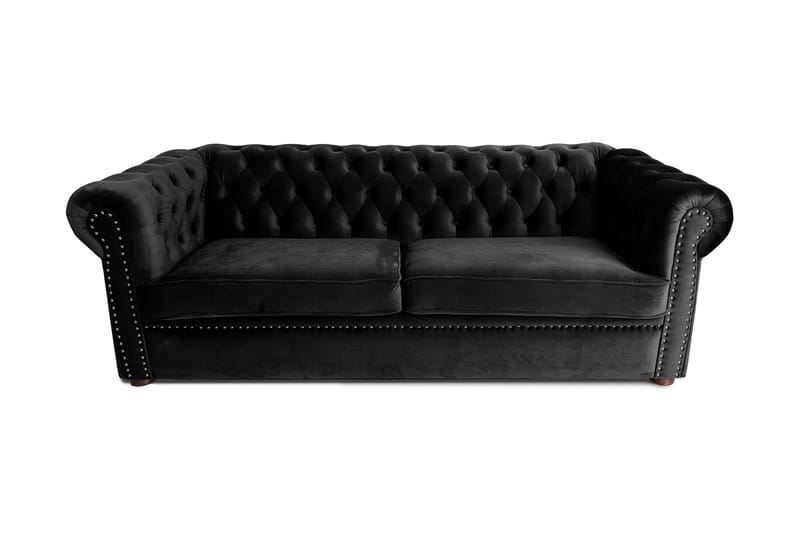 CHESTERFIELD DELUXE bäddsoffa 3-sits Svart - Möbler - Vardagsrum - Bäddsoffor