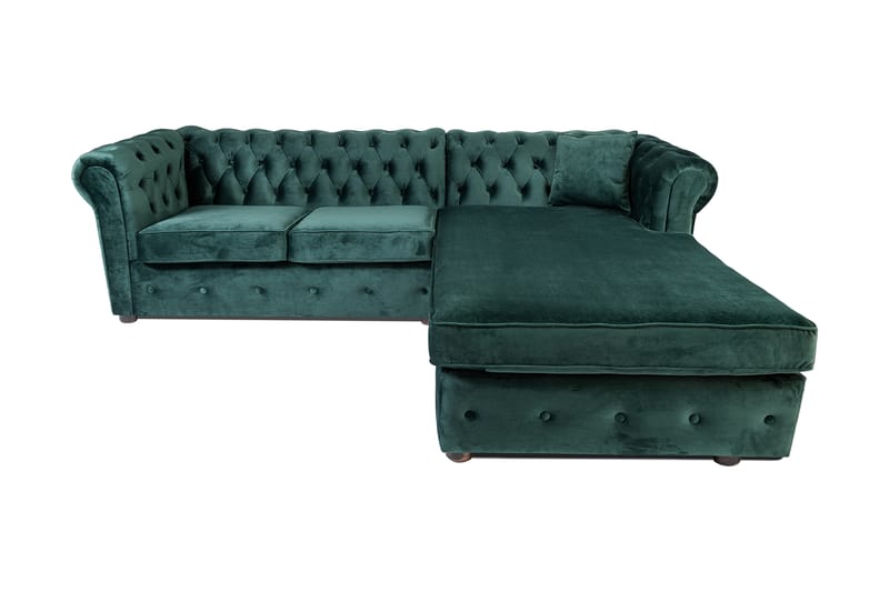 Chesterfield Kristine Bäddsoffa m. Divan Mörkgrön - Möbler - Vardagsrum - Bäddsoffor