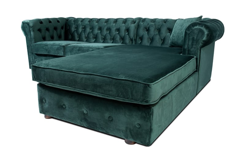 Chesterfield Kristine Bäddsoffa m. Divan Mörkgrön - Möbler - Vardagsrum - Bäddsoffor