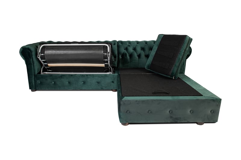 Chesterfield Kristine Bäddsoffa m. Divan Mörkgrön - Möbler - Vardagsrum - Bäddsoffor