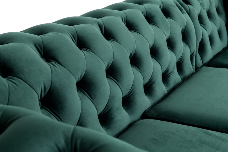 Chesterfield Kristine Bäddsoffa m. Divan Mörkgrön - Möbler - Vardagsrum - Bäddsoffor