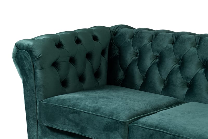 Chesterfield Kristine Bäddsoffa m. Divan Mörkgrön - Möbler - Vardagsrum - Bäddsoffor