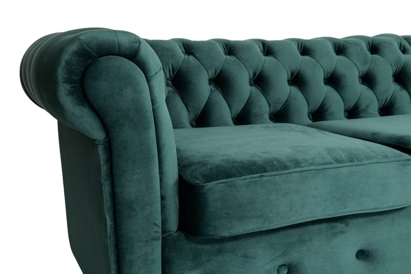 Chesterfield Kristine Bäddsoffa m. Divan Mörkgrön - Möbler - Vardagsrum - Bäddsoffor