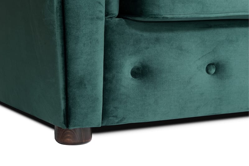 Chesterfield Kristine Bäddsoffa m. Divan Mörkgrön - Möbler - Vardagsrum - Bäddsoffor