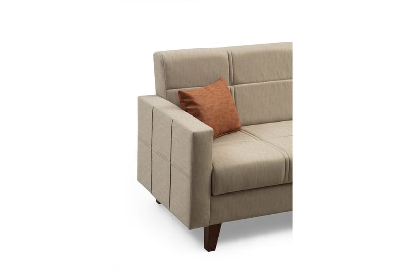 Darcia Bäddsoffa m. Divan 3-sits Beige - Möbler - Vardagsrum - Bäddsoffor