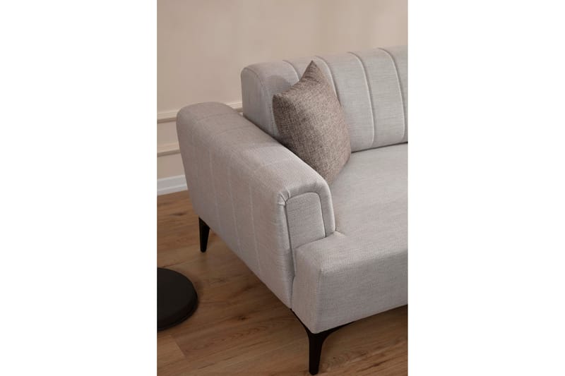 DEERCROFT Bäddsoffa med divan Beige - Möbler - Vardagsrum - Bäddsoffor - Hörnbäddsoffa