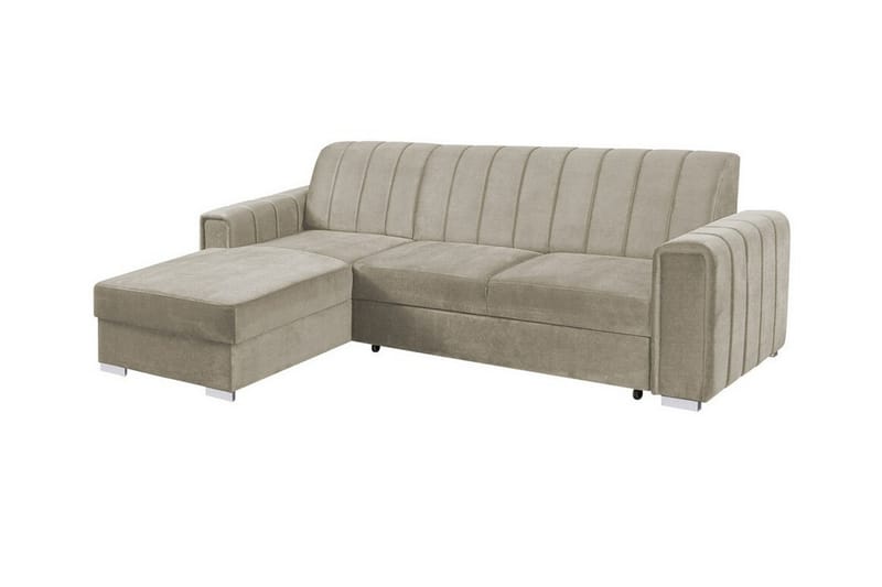 Denegal 3-sits Hörnbäddsoffa Beige - Möbler - Vardagsrum - Bäddsoffor - Hörnbäddsoffa