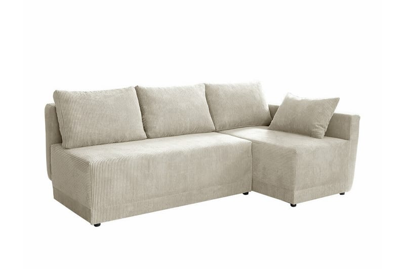 Denegal 3-sits Hörnbäddsoffa Beige - Möbler - Vardagsrum - Bäddsoffor - Hörnbäddsoffa