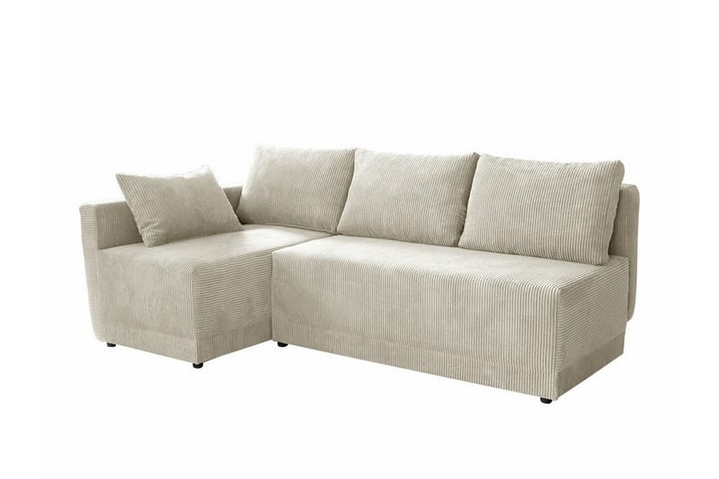 Denegal 3-sits Hörnbäddsoffa Beige - Möbler - Vardagsrum - Bäddsoffor - Hörnbäddsoffa