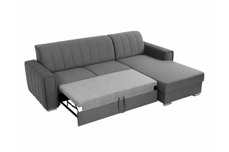 Denegal 3-sits Hörnbäddsoffa Beige/Ljusbeige - Möbler - Vardagsrum - Bäddsoffor - Hörnbäddsoffa