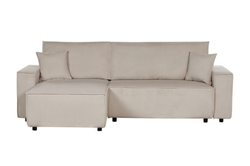 Dyshawn Hörnbäddsoffa 2-sits - Beige/Svart - Möbler - Vardagsrum - Bäddsoffor - Hörnbäddsoffa