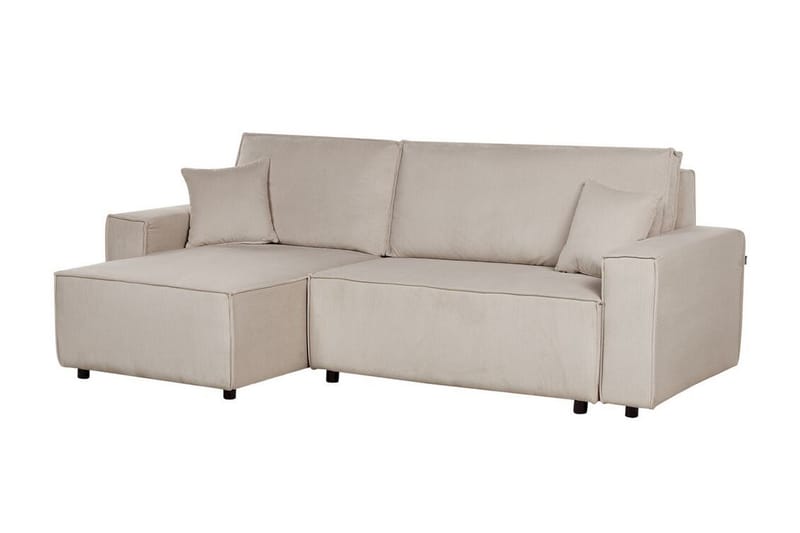 Dyshawn Hörnbäddsoffa 2-sits - Beige/Svart - Möbler - Vardagsrum - Bäddsoffor - Hörnbäddsoffa