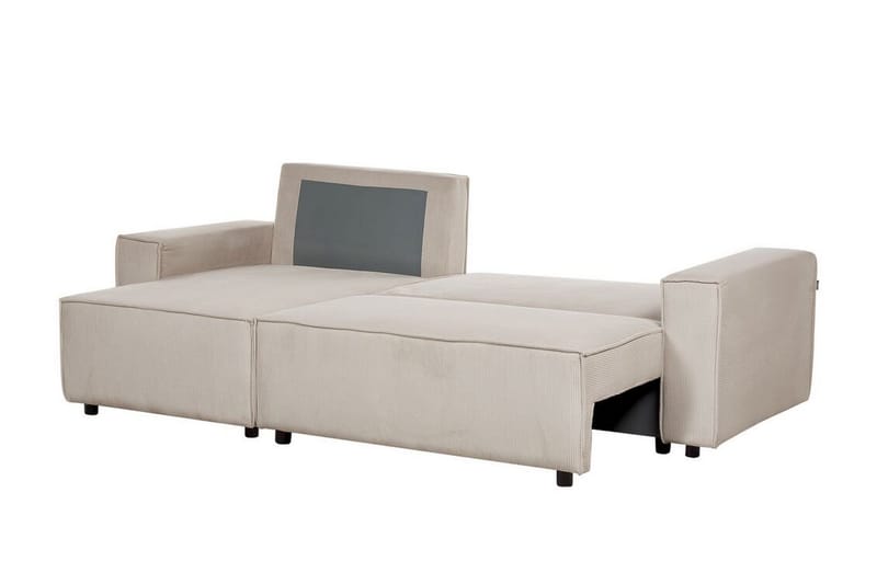 Dyshawn Hörnbäddsoffa 2-sits - Beige/Svart - Möbler - Vardagsrum - Bäddsoffor - Hörnbäddsoffa