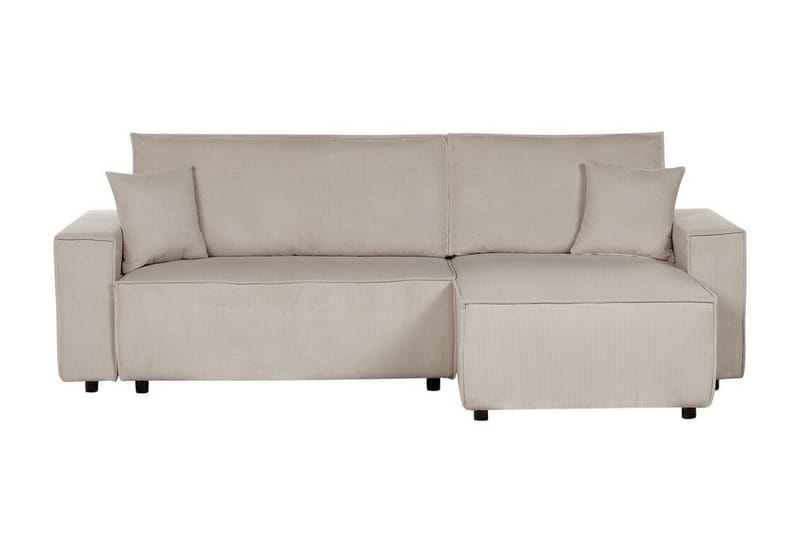 Dyshawn Hörnbäddsoffa 2-sits - Beige/Svart - Möbler - Vardagsrum - Bäddsoffor - Hörnbäddsoffa