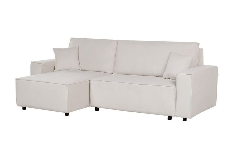 Dyshawn Hörnbäddsoffa 2-sits - Vit/Svart - Möbler - Vardagsrum - Bäddsoffor - Hörnbäddsoffa