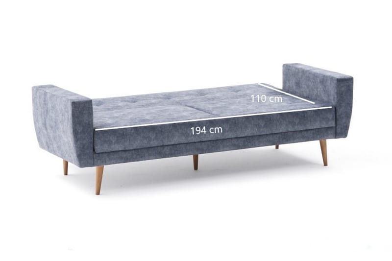 ESTONIA Bäddsoffa 3-sits 194x110 Antracit - Möbler - Vardagsrum - Bäddsoffor