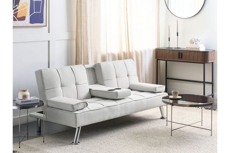 Ferne Bäddsoffa 3-sits - Beige/Silver - Möbler - Vardagsrum - Bäddsoffor