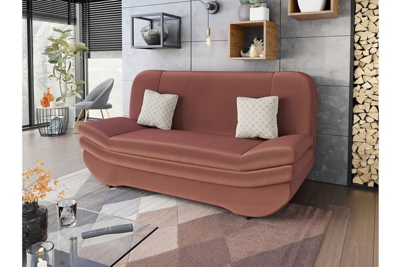 Figurelle Bäddsoffa 2-sits - Rosa/Beige - Möbler - Vardagsrum - Bäddsoffor