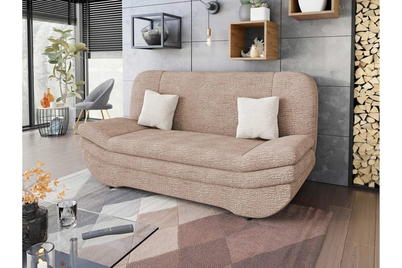 Figurelle Bäddsoffa 2-sits - Rosa/Beige - Möbler - Vardagsrum - Bäddsoffor