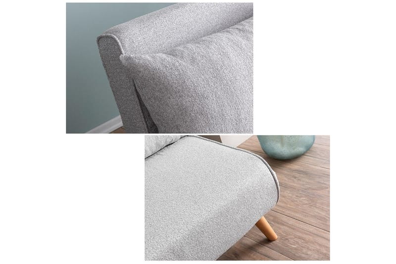 Fold Bäddsoffa Grå - Bäddsoffor - 2-sits bäddsoffa