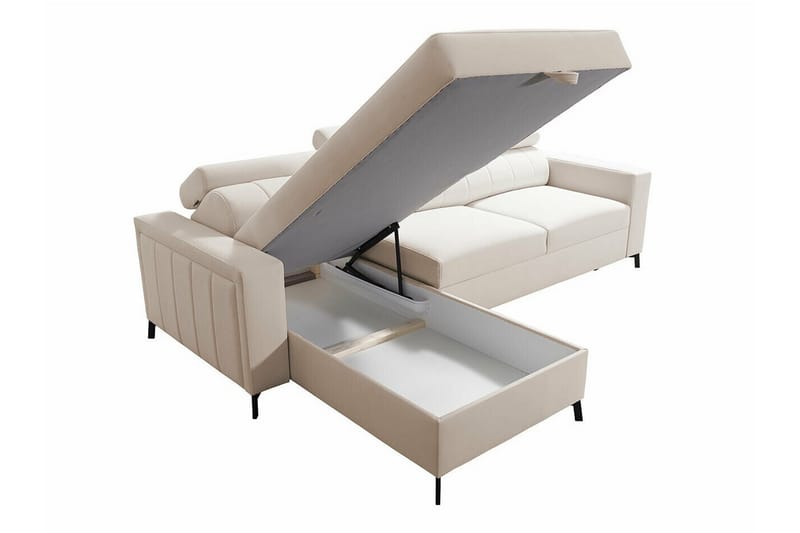 Galbally 3-sits Hörnbäddsoffa Beige - Möbler - Vardagsrum - Bäddsoffor - Hörnbäddsoffa