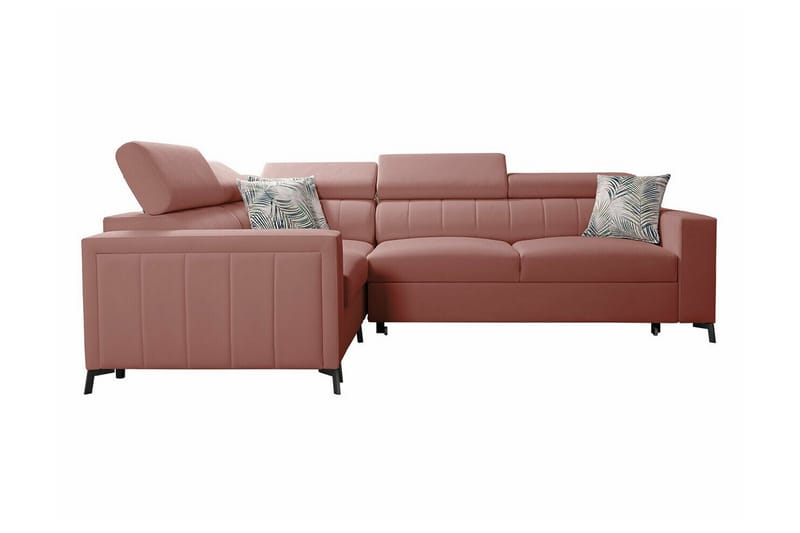 Galbally 3-sits Hörnbäddsoffa Rosa - Möbler - Vardagsrum - Bäddsoffor - Hörnbäddsoffa