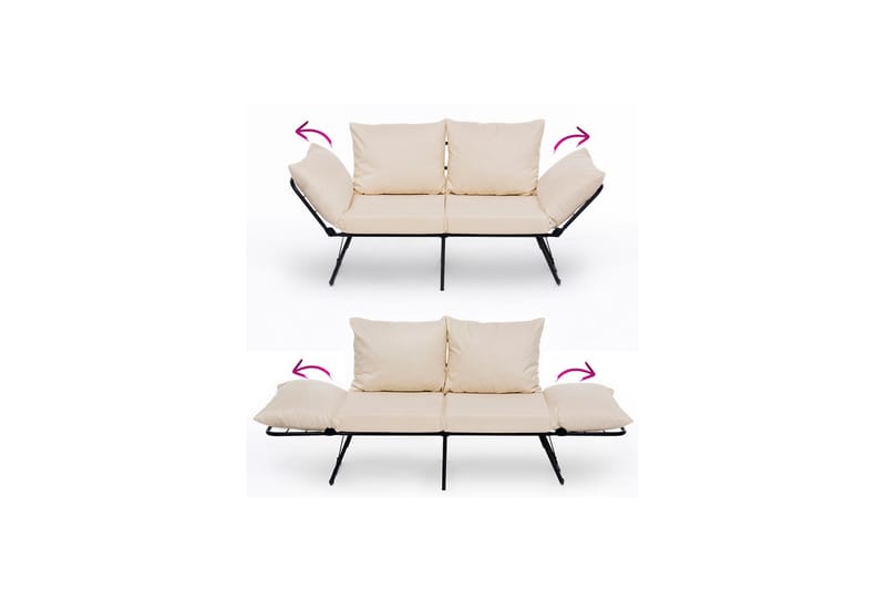 Giancarlo Bäddsoffa 2-sits - Cream - Möbler - Vardagsrum - Bäddsoffor