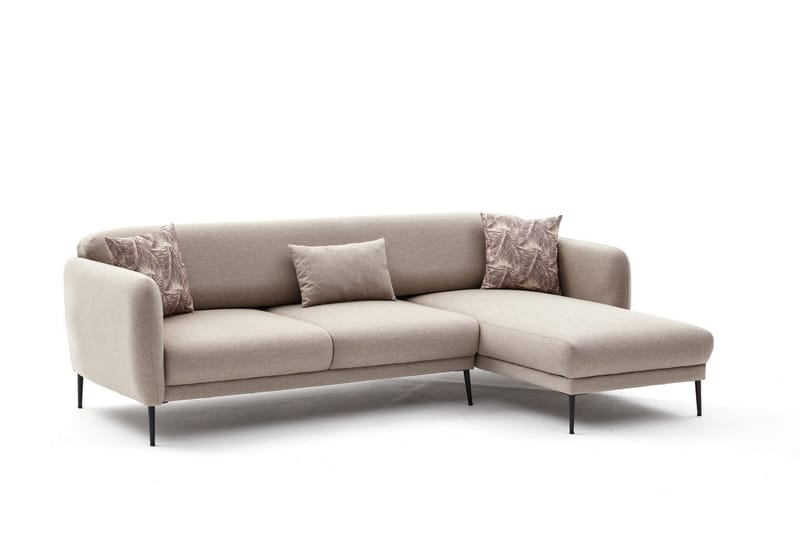 GIMLA Divanbäddsoffa 3-sits Beige - Möbler - Vardagsrum - Bäddsoffor - Hörnbäddsoffa