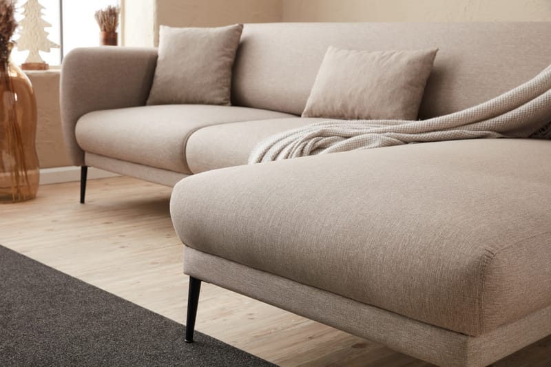 GIMLA Divanbäddsoffa 3-sits Beige - Möbler - Vardagsrum - Bäddsoffor - Hörnbäddsoffa