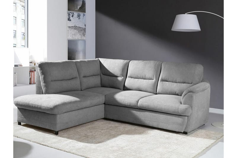 Graystone 3-sits Hörnbäddsoffa Ljusgrå - Möbler - Vardagsrum - Bäddsoffor - Hörnbäddsoffa