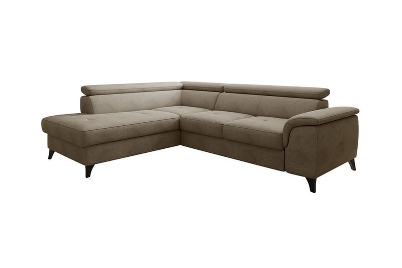 Graystone 4-sits Hörnbäddsoffa Brun - Möbler - Vardagsrum - Bäddsoffor - Hörnbäddsoffa