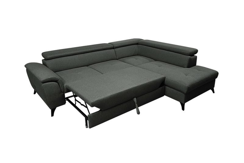 Graystone 4-sits Hörnbäddsoffa Brun - Möbler - Vardagsrum - Bäddsoffor - Hörnbäddsoffa