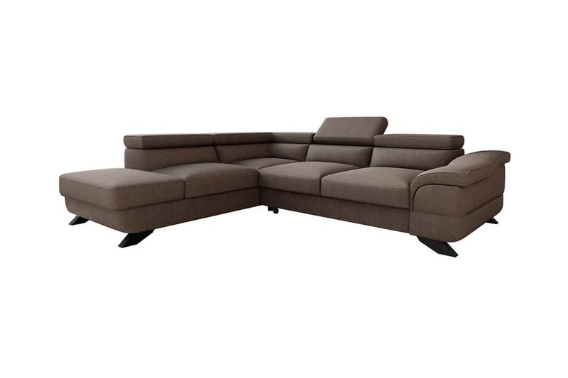 Graystone 4-sits Hörnbäddsoffa Brun - Möbler - Vardagsrum - Bäddsoffor - Hörnbäddsoffa