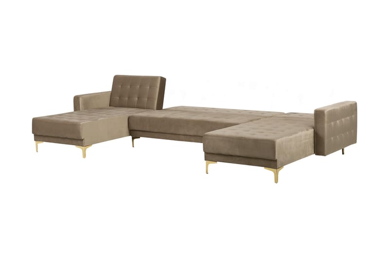 KIEFF Bäddsoffa med Divan Beige - Möbler - Vardagsrum - Bäddsoffor - U bäddsoffa