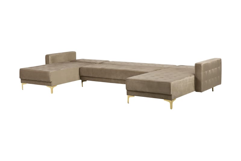 KIEFF Bäddsoffa med Divan Beige - Möbler - Vardagsrum - Bäddsoffor - U bäddsoffa